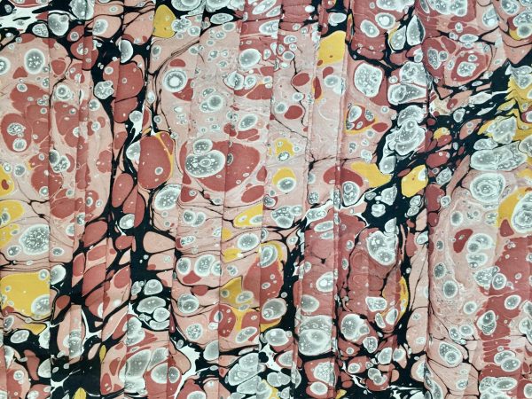 Ispaniskos bangos marmurinio popieriaus raštas || Spanish wave marbled papers pattern