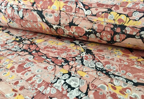 Ispaniskos bangos marmurinio popieriaus raštas || Spanish wave marbled papers pattern